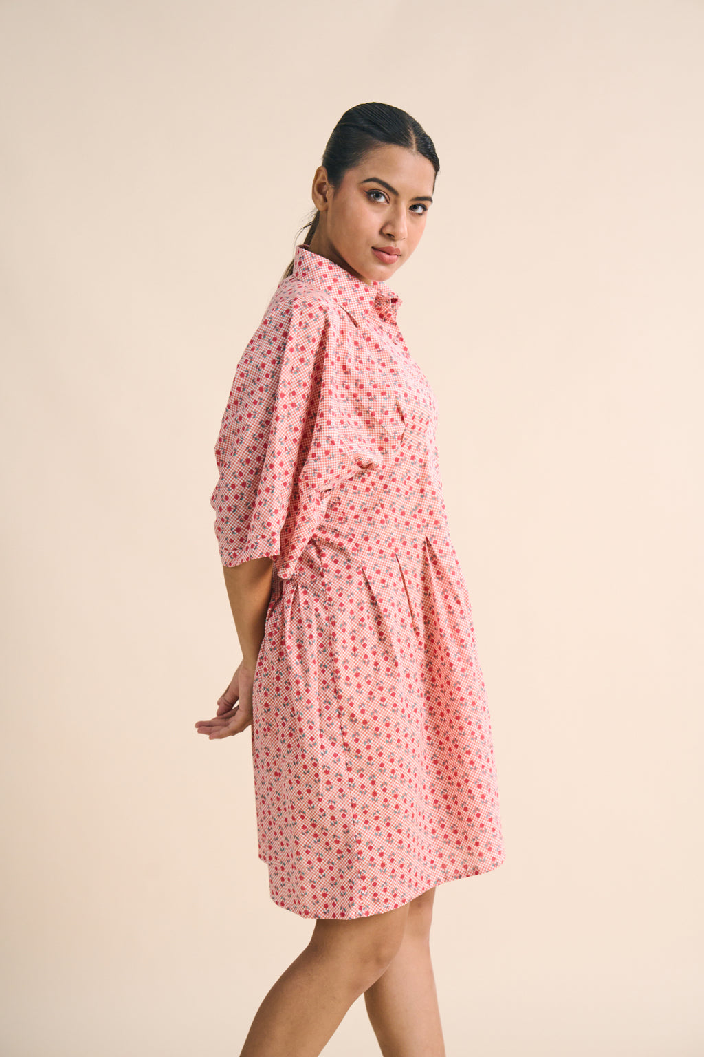 Blossom Puff-Sleeve Dress