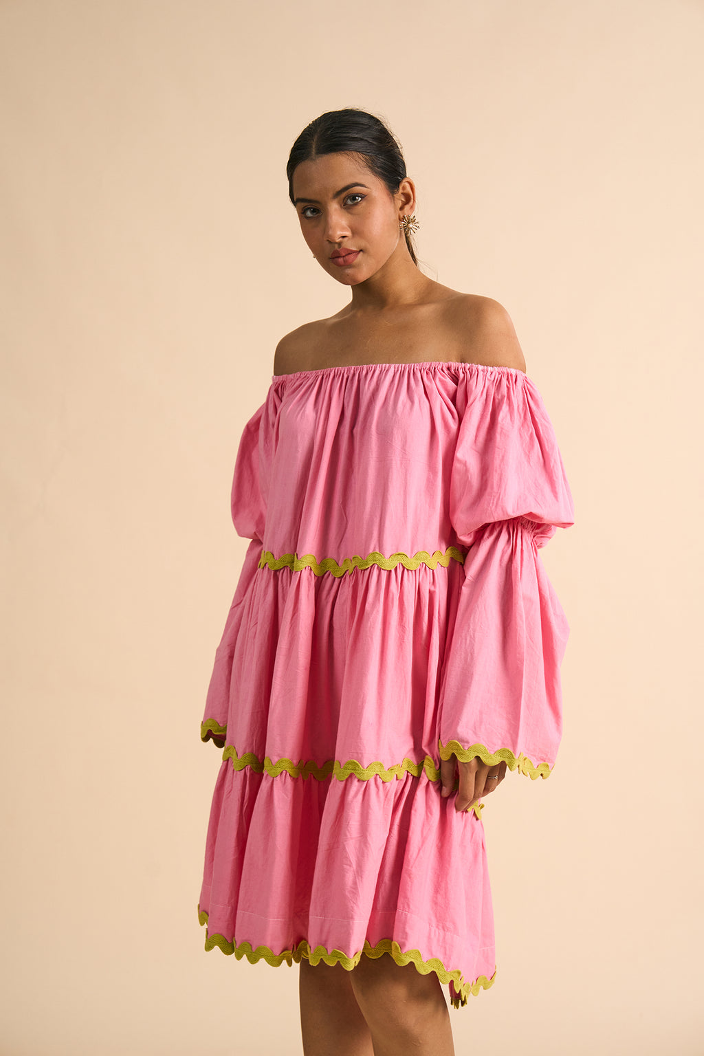 Flamingo Tiered Dress