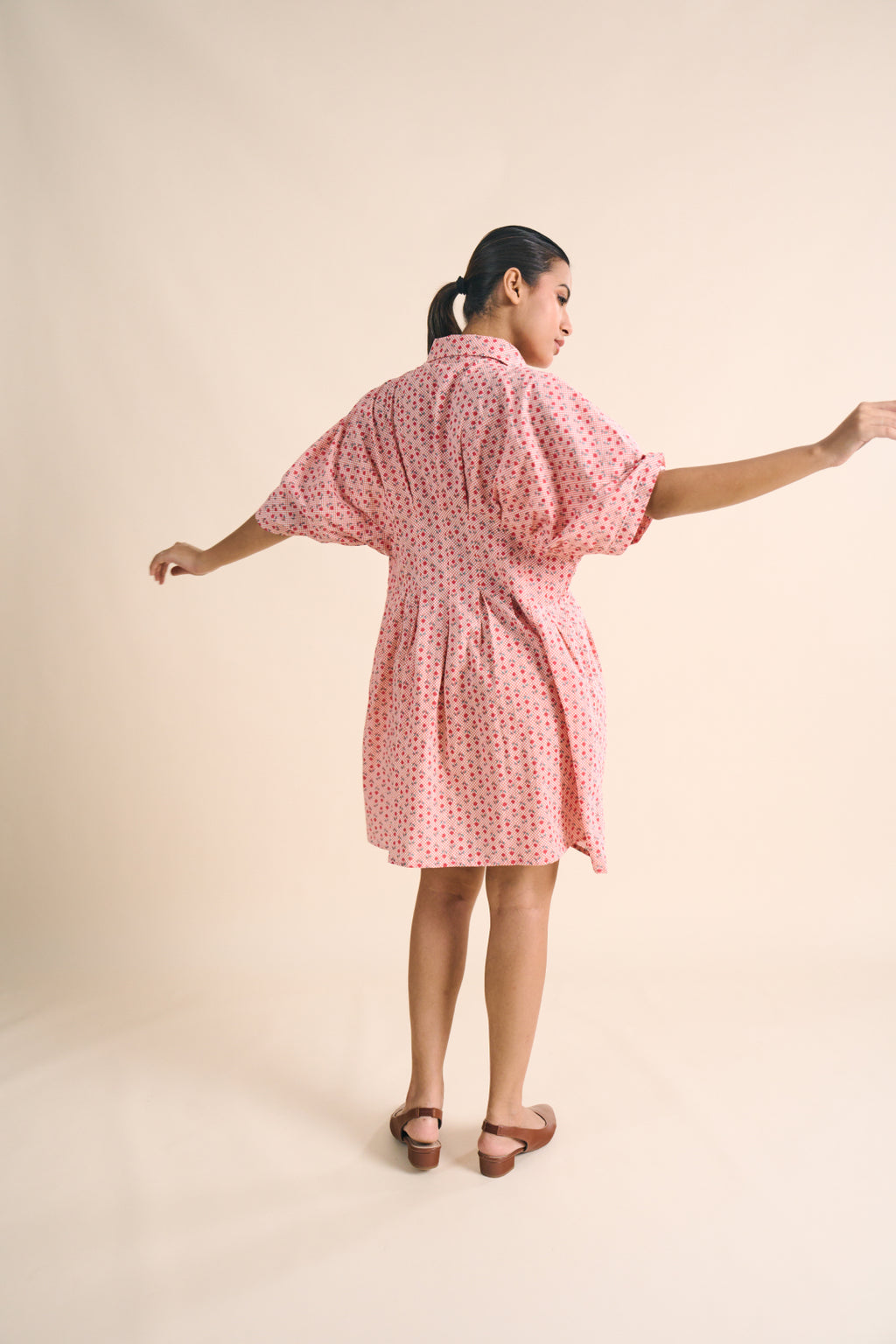 Blossom Puff-Sleeve Dress
