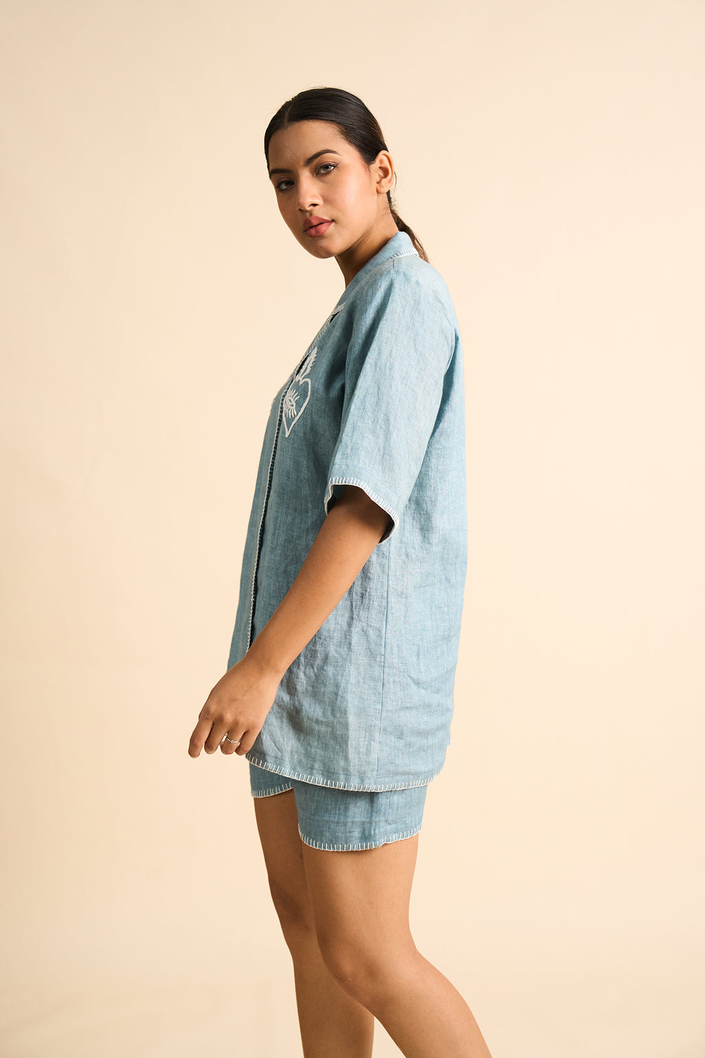 Chambray Linen Co-ord Set