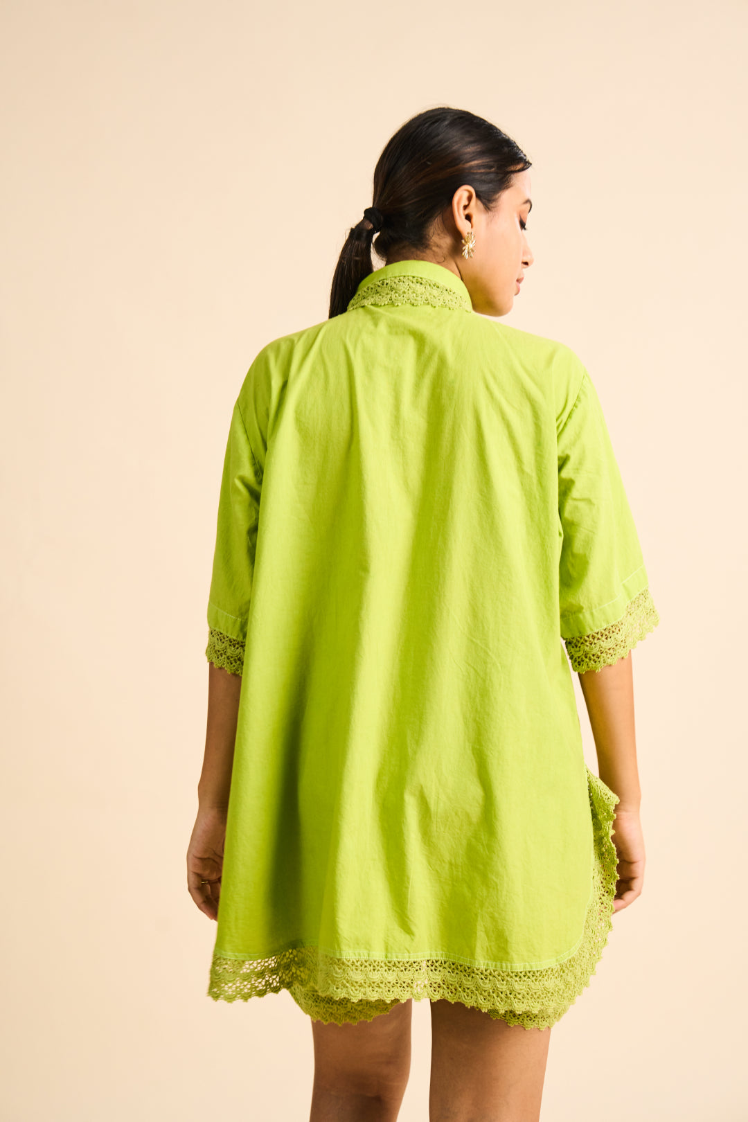 Lime Poplin Co-ord Set