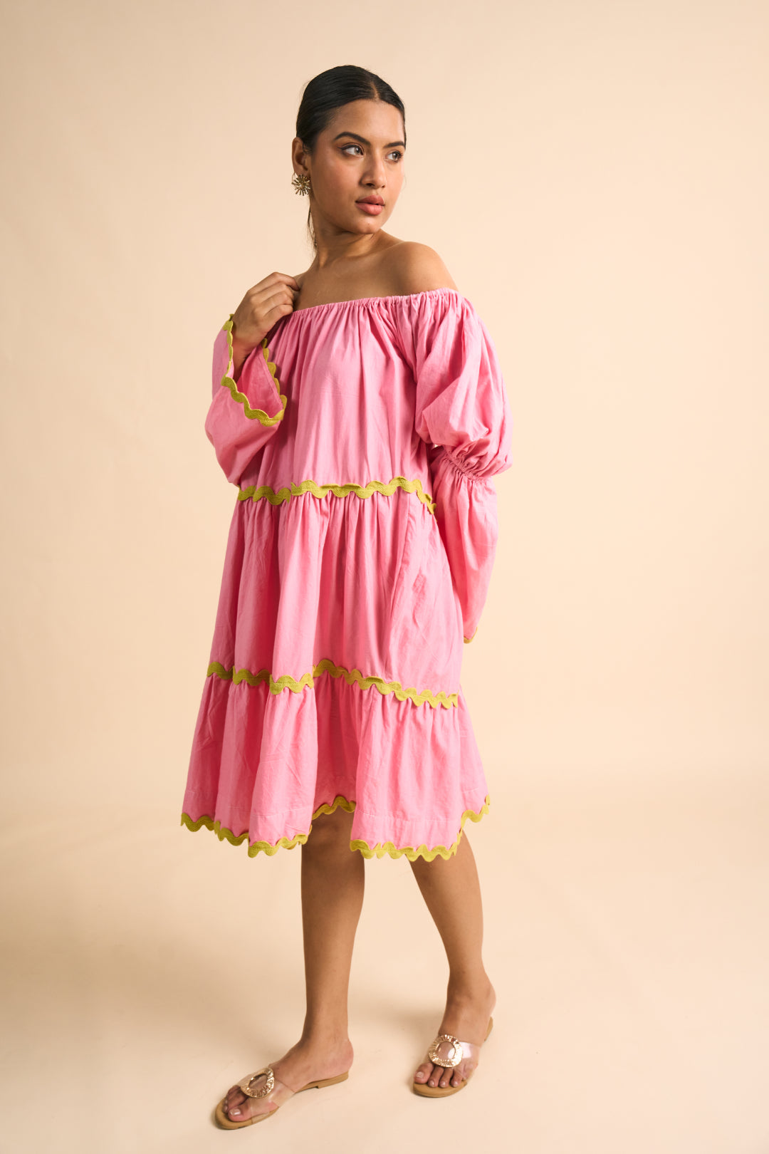 Flamingo Tiered Dress