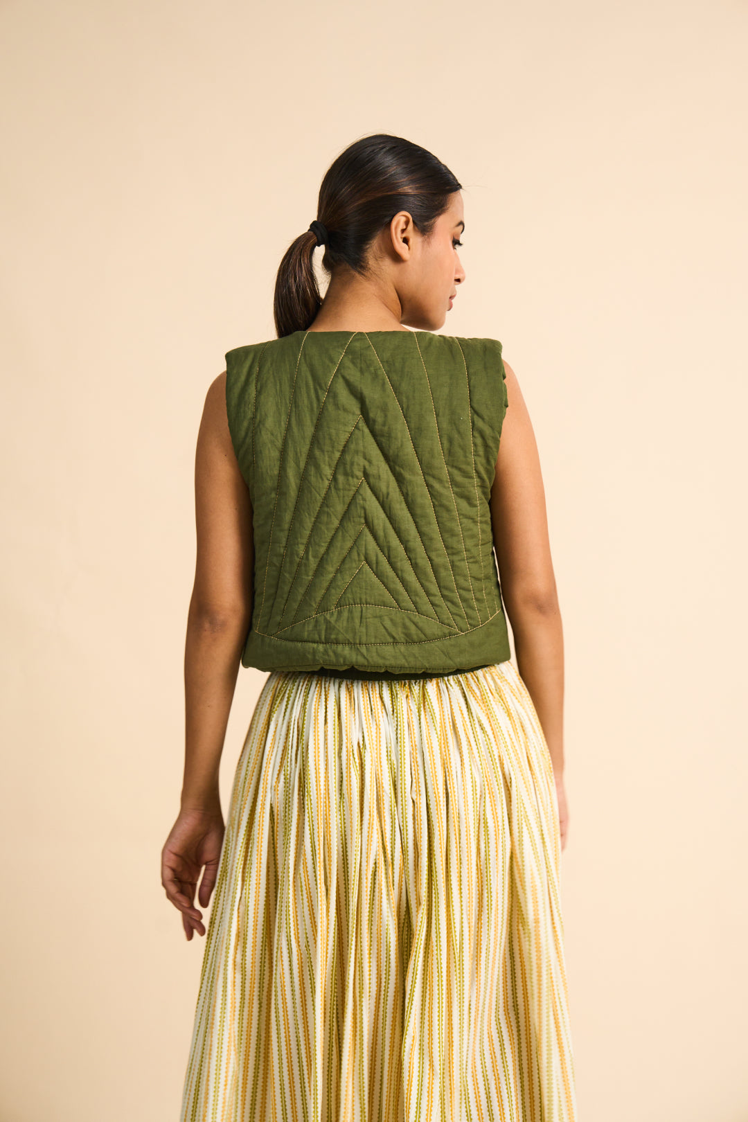 Marigold Pleated Maxi Skirt