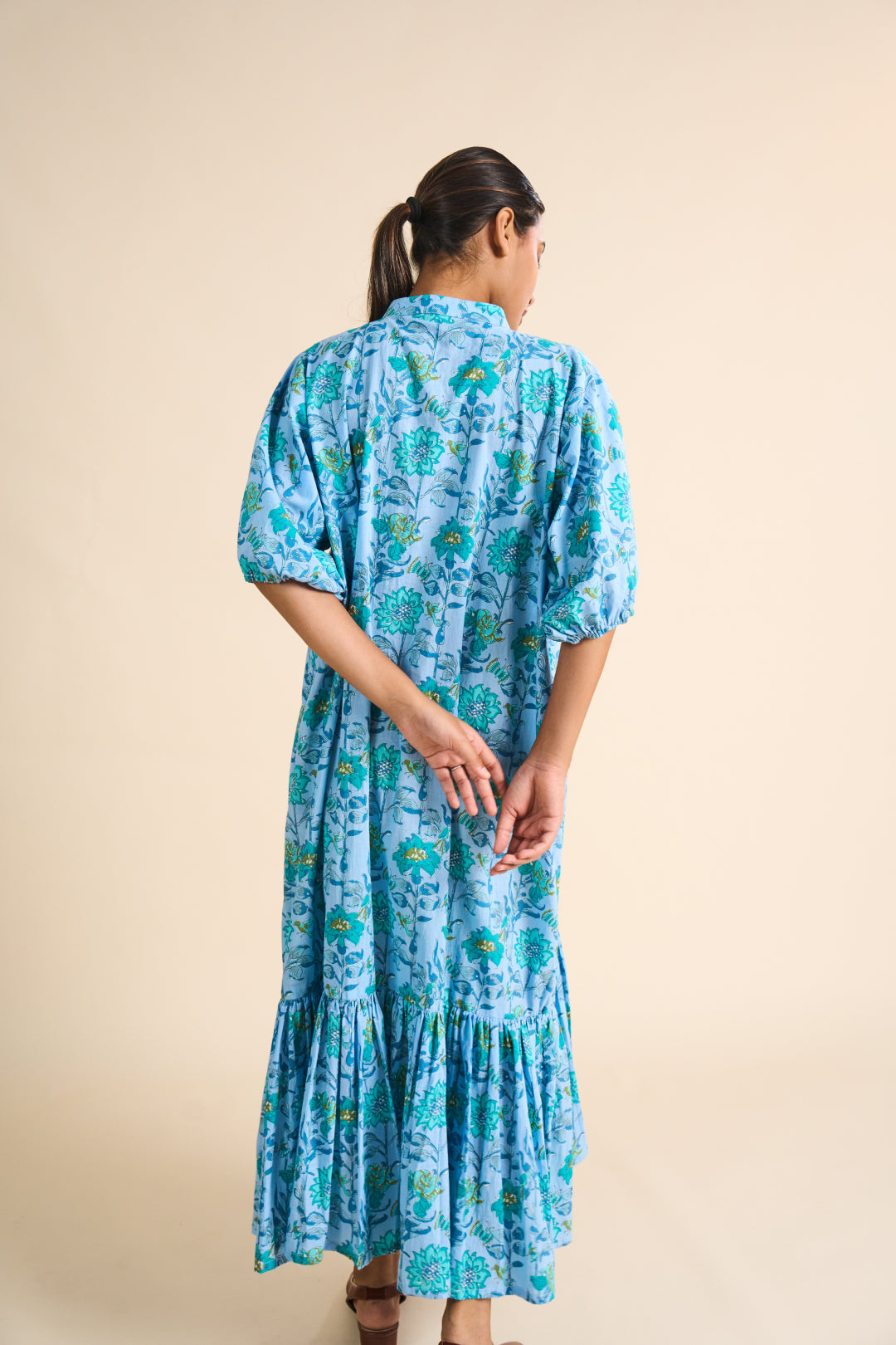 Maeve Floral Tiered Shirt Dress