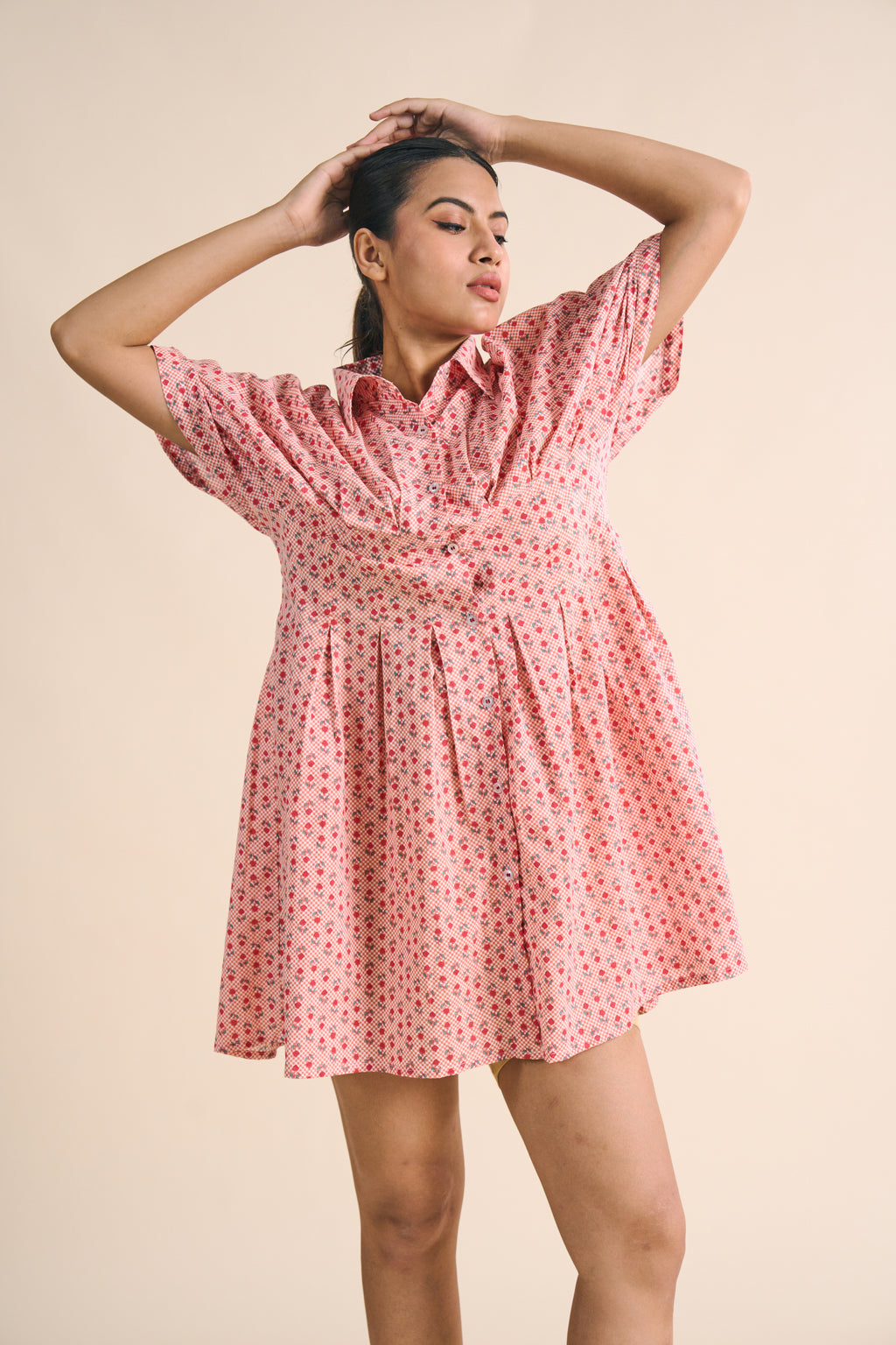 BLOSSOM PUFF-SLEEVE DRESS