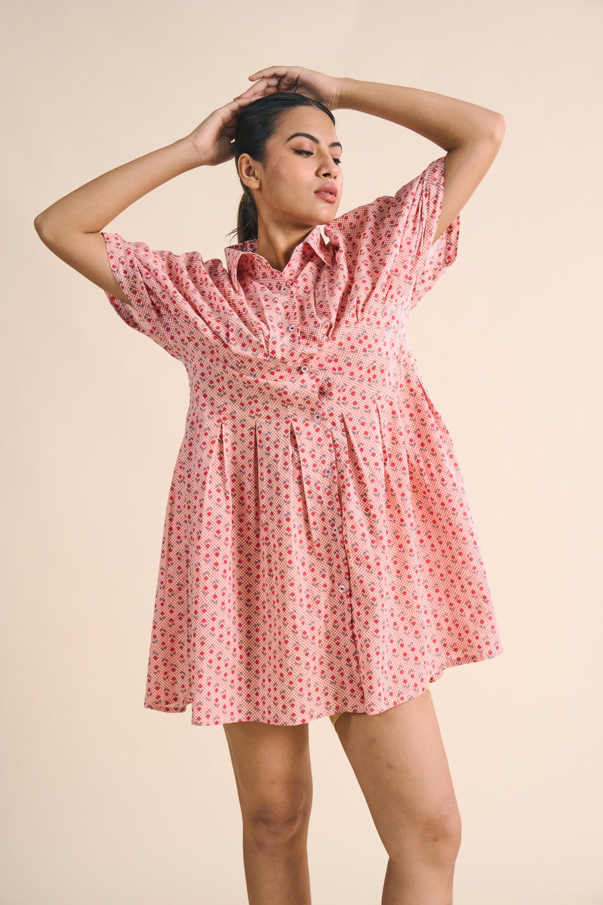 BLOSSOM PUFF-SLEEVE DRESS