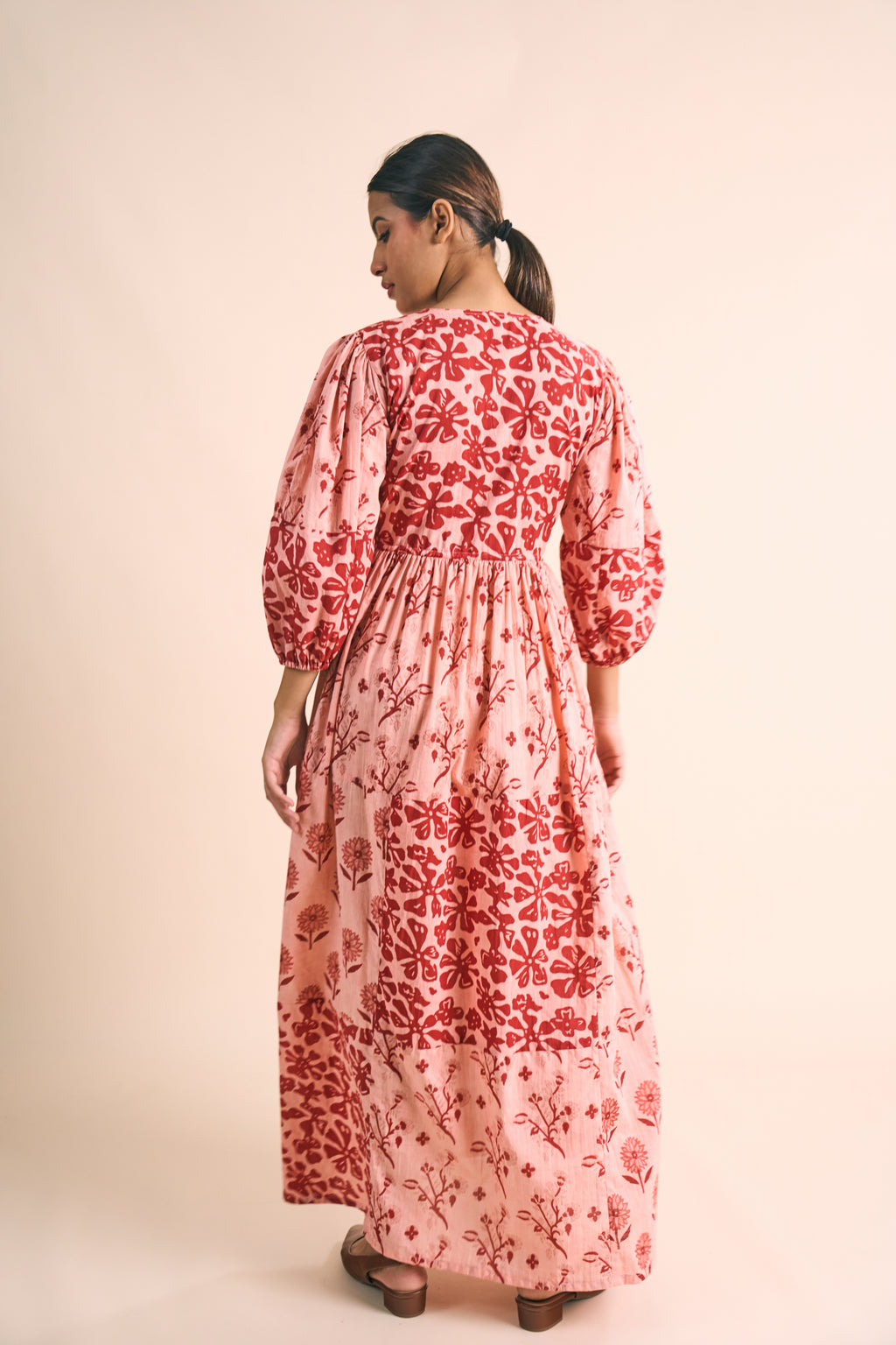 ROSA WRAP MIDI DRESS