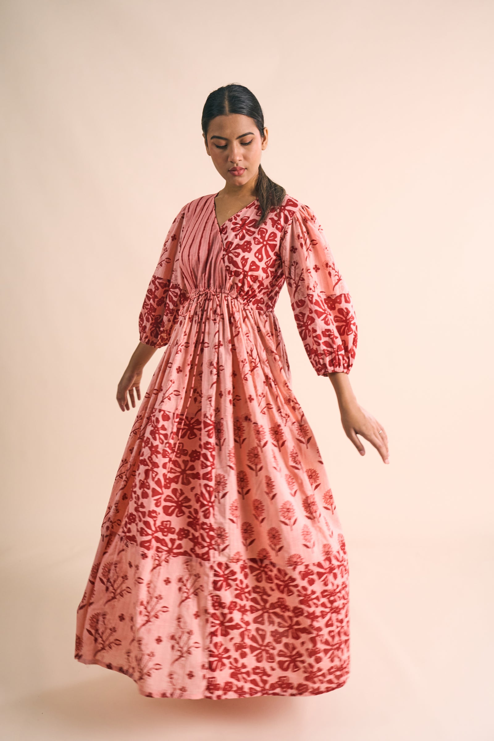 ROSA WRAP MIDI DRESS